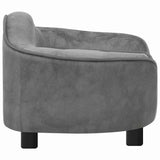 Dog Sofa Grey 67x47x36 cm Plush 171084