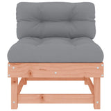 Middle Sofas with Cushions 2 pcs Solid Wood Douglas 825462