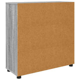 Storage Cabinet Grey Sonoma 80 x 31 x 81 cm Engineered Wood 888853