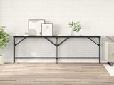 Console Table Black Oak 180 x 30 x 75 cm Engineered Wood 882880