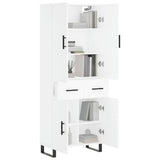 Highboard White 69,5x34x180 cm Engineered Wood 3198169