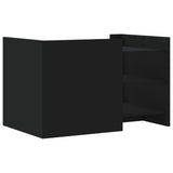 Coffee Table Black 80x50x50 cm Engineered Wood 848340
