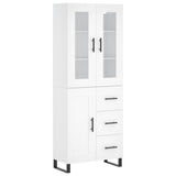 Highboard White 69.5x34x180 cm Engineered Wood 3198681