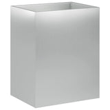 Garden Planter 2 pcs Silver 40 x 30 x 50 cm Galvanised Steel 8005495