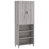 Highboard Grey Sonoma 69.5x34x180 cm Engineered Wood 3196089