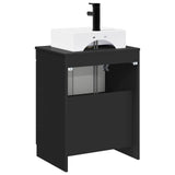 Bathroom Furniture Set Black Engineered Wood 3404241