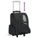 Foldable Multipurpose Pet Trolley Black 171019