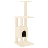 Cat Tree with Sisal Scratching Posts Cream 104 cm 171469