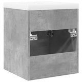 2 Piece Bathroom Furniture Set Concrete Grey Engineered Wood 3324857