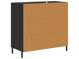 Sideboard Black Oak 69.5 x 34 x 90 cm Engineered Wood 881476