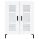 Highboard White 69.5x34x180 cm Engineered Wood 3189317