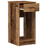 Computer Tower Stand with Drawer Old Wood 35x45x77 cm 858747