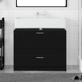 Bathroom Cabinet Black Oak 78 x 37 x 59 cm Engineered wood 868832