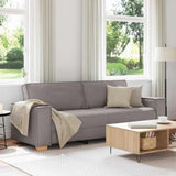 Sofa Taupe 220 x 78 x 84 cm Fabric 4104996