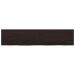 Bathroom Countertop Dark Brown 180x40x cm Treated Solid Wood 3156260