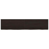 Bathroom Countertop Dark Brown 180x40x cm Treated Solid Wood 3156260