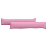 Sofa Pillows 2 pcs Pink 200 x 40 cm Fabric 42013883