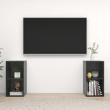 TV Cabinets 2 pcs High Gloss Grey 72x35x36.5 cm Engineered Wood 3079906