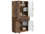 Cabinet Set 2 pcs Old Wood Engineered Wood 3416995