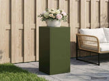 Plant Stand Olive Green 30 x 30 x 80 cm Weathering Steel 8012494