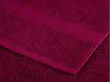 6 Piece Premium Towel Set SOLUND Bordeaux 600 gsm 137556
