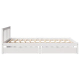 Bed Frame without Mattress White 140x190 cm Solid Wood Pine 3301468