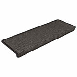 Stair Mats Self-adhesive Sisal-Look 15 pcs 65x21x4 cm Anthracite 326885