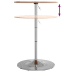 ZNTS Bar Table Ø60x89.5 cm Solid Wood Beech 3270624