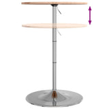 ZNTS Bar Table Ø60x89.5 cm Solid Wood Beech 3270624