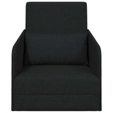 Folding Sofa Bed Black 65 x 80 x 83 cm Fabric 42030496