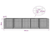 Gabion with 5 mm Wire and 5x2.5 cm Mesh 500x50x150 cm 3463804