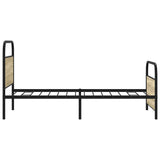 Bed Frame Without Mattress 90x200 cm Sonoma Oak Engineered Wood 4100269