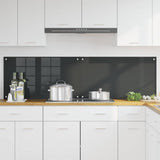Kitchen Backsplash 2 pcs Dark Grey 90 x 50 cm Tempered Glass 3415465