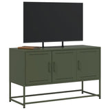 TV Cabinet Olive Green 100.5x39x60.5 cm Steel 846480