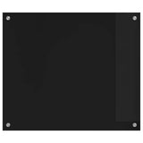 Kitchen Backsplash Black 70 x 60 cm Tempered Glass 42018034