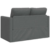 Folding Sofa Bed Dark Grey 112 x 60 x 55 cm Fabric 42030483