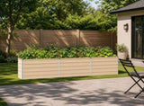 Raised Garden Bed Ivory 240 x 40 x 55 cm cold-rolled steel 8006260
