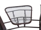 Gliding Jack and Jill Seat, with Glass-Top Table - Brown/Grey T3398P318718