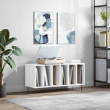 Record Cabinet High Gloss White 100x38x48 cm Engineered Wood 831750