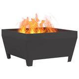 Fire Pit Black 80 x 80 x 43 cm Steel 858944
