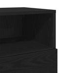 ZNTS Bedside Cabinets 2 pcs with 2 Drawers Black 36x36x68 cm 858581