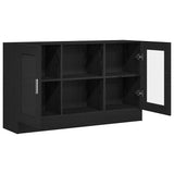 Sideboard Black Oak 120 x 30.5 x 70 cm Engineered Wood 862522