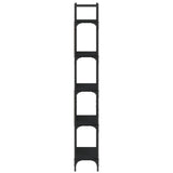 Bookshelf 5-Tier Black 60.5x24x166.5 cm Engineered Wood 838863