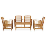 ZNTS 5 Piece Garden Lounge Set Solid Acacia Wood 3057974