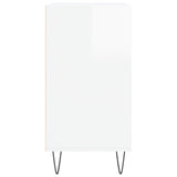 Sideboard High Gloss White 57x35x70 cm Engineered Wood 827134