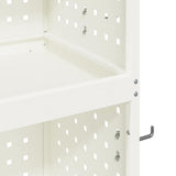 Tool Trolley White 65 x 35 x 111 cm Cold-rolled Steel 874554