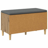 Hall Bench Artisan Oak 80 x 38 x 46 cm 891535