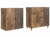 Cabinet Set 2 pcs 66 x 34.5 x 90 cm Engineered Wood 3416446