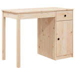 ZNTS Desk 100x50x75 cm Solid Wood Pine 814629