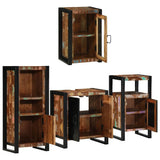 Bathroom Furniture Set 4 pcs Multicolour Solid Reclaimed Wood 3305683